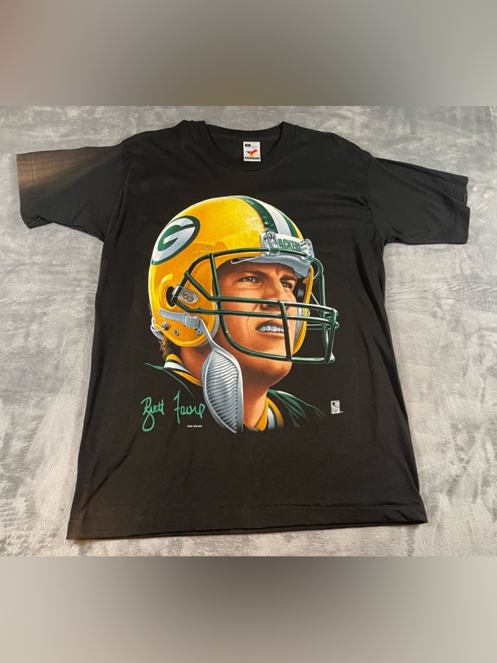 VTG 1994 Artex Sportswear Brett Favre Single Stitch Green Bay Packers Size Lg #4